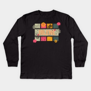 80s // Name // jolene  // Retro Style Kids Long Sleeve T-Shirt